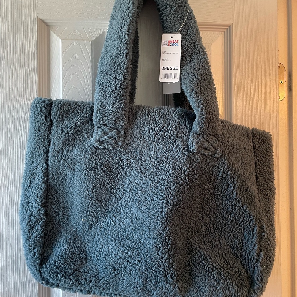 32 Degrees Plush Blue GrayTote Bag